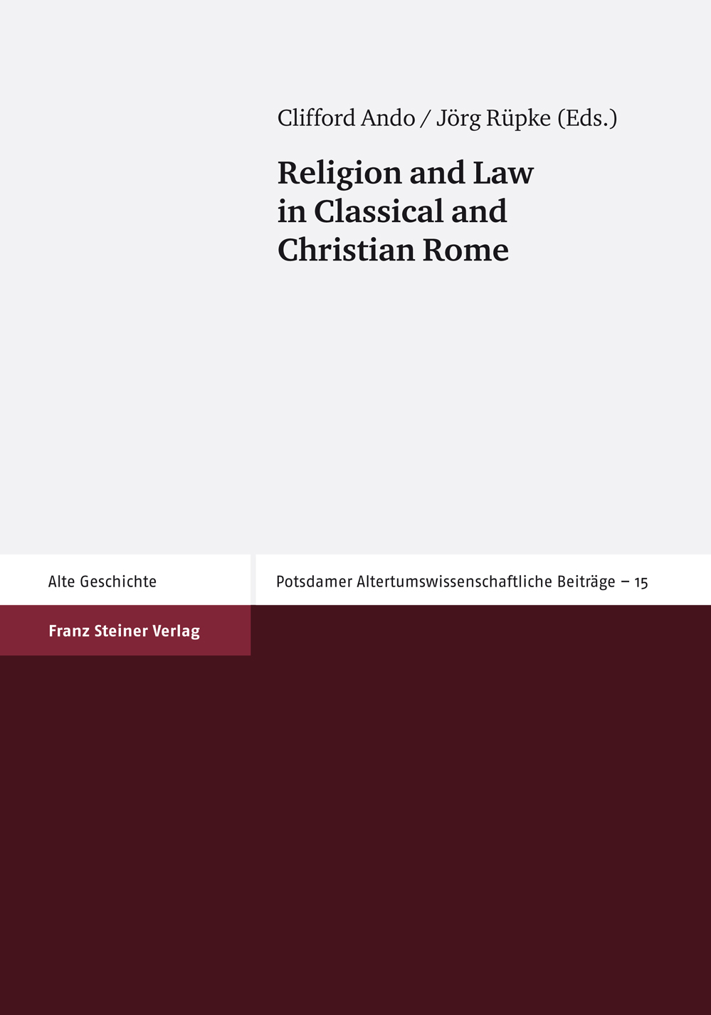 Religion and Law book cover