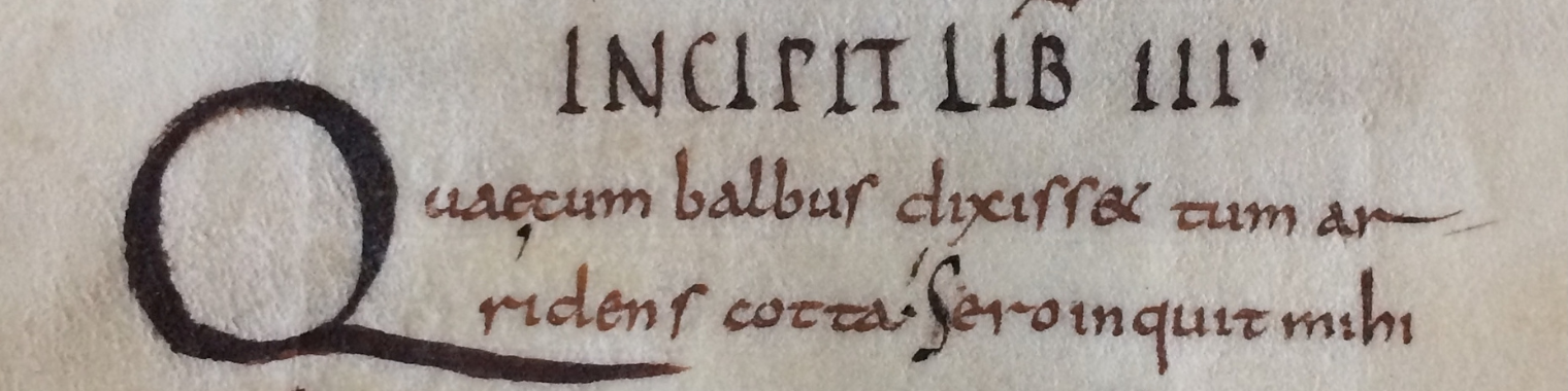 Medieval manuscript with Latin text